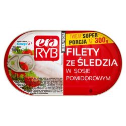 Filety de arenque en salsa de tomate 300gr x8 EVA RYB