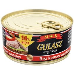 Conserva de carne GULASZ ANGELSKI 91% carne 300g x6 MK