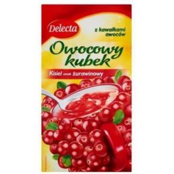 Kisiel OWOCOWY KUBEK sabor de arandano rojo 30g x30 DELECTA