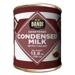 Leche condensado con sabor de cacao 385g x12 BANDI FOODS