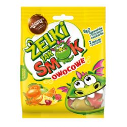 Caramelos de jalea JAK SMOK con zumo 100g x9 WAWEL amarillo