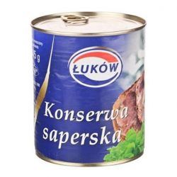 Conserva con carne de cerdo "SAPERSKA" 845g x12 LUKOW