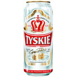 Cerveza "TYSKIE" 0.5L 5.6%alk.lata