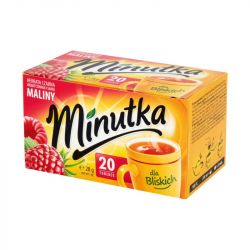 Te "MINUTKA" con sabor de frambuesa 20x1,4g MOKATE
