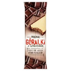 Barquillas GORALKI con crema de almendras bañado en chocolate 50gx 36 IDC